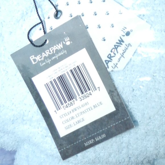 Bearpaw Womens Teddy Bear Pajama Shorts 2-Pc Set super soft Light Blue NWT/NEW - Picture 10 of 15